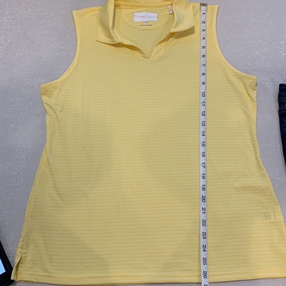Tournament collection, yellow striped activewear, size XL - Picture 8 of 8